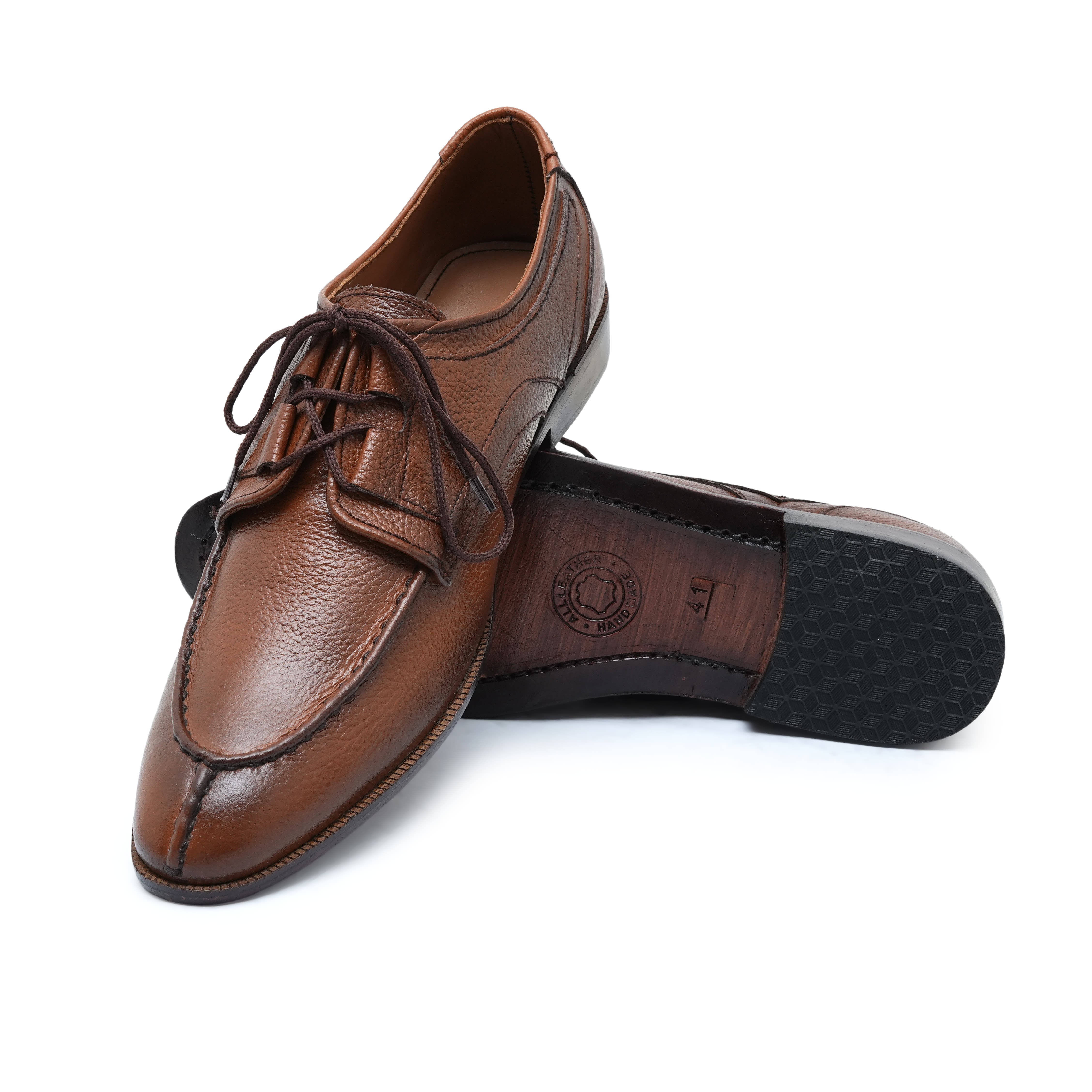 SPLIT-TOE HANDSTICHED OXFORD LIGHT BROWN